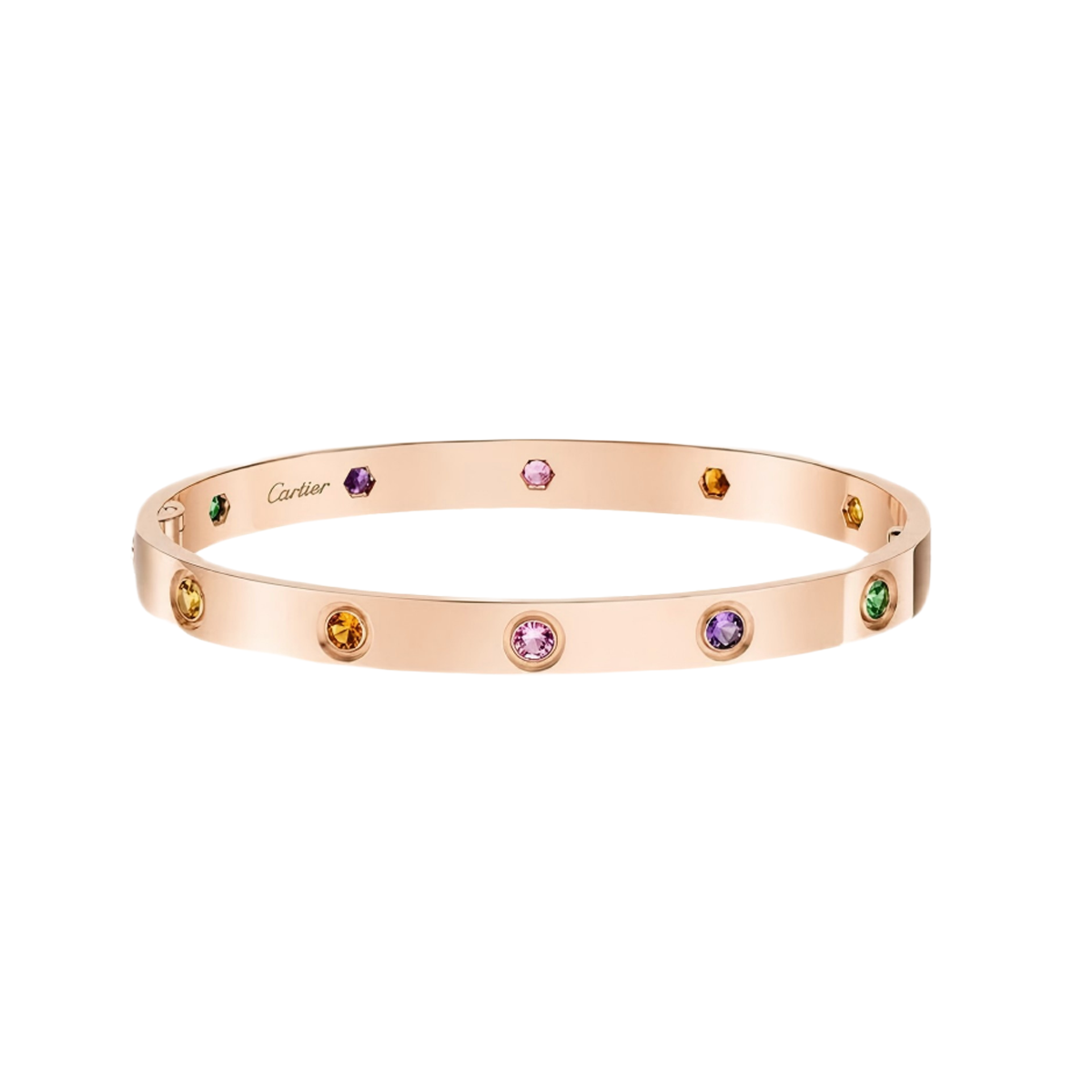 [⭐Hevara Jewelry] 2026 RAINBOW LOVE BRACELET 6.1MM  10 DIAMONDS