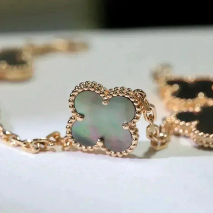 [⭐Hevara Jewelry] CLOVER 5 MOTIF GRAY MOP BRACELET COLLECTION