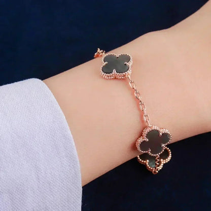 [⭐Hevara Jewelry] CLOVER 5 MOTIF GRAY MOP BRACELET COLLECTION