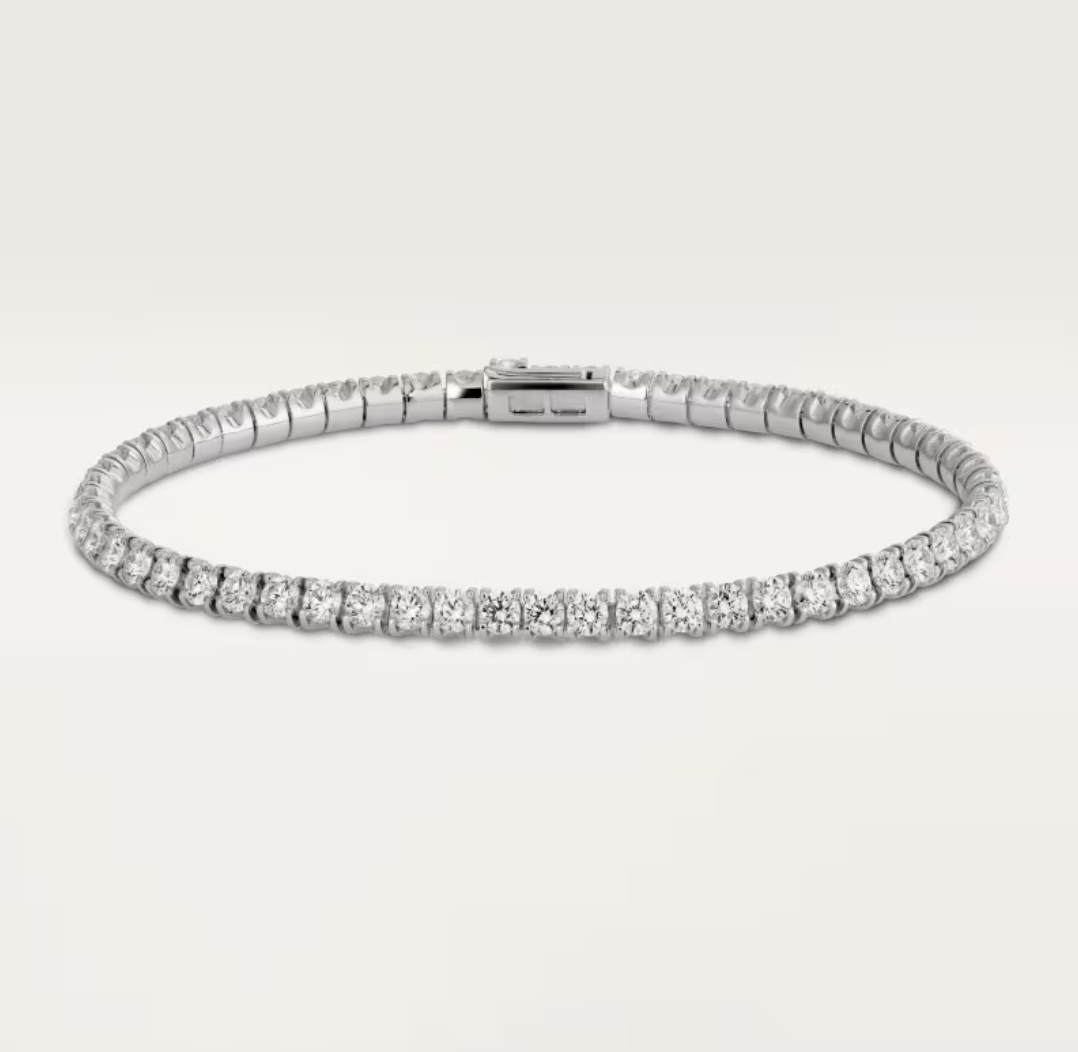 [⭐Hevara Jewelry]  CLASSIC BASEBALL BRACELAT, 52 DIAMOND