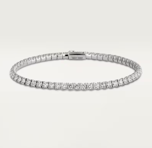 [⭐Hevara Jewelry]  CLASSIC BASEBALL BRACELAT, 52 DIAMOND