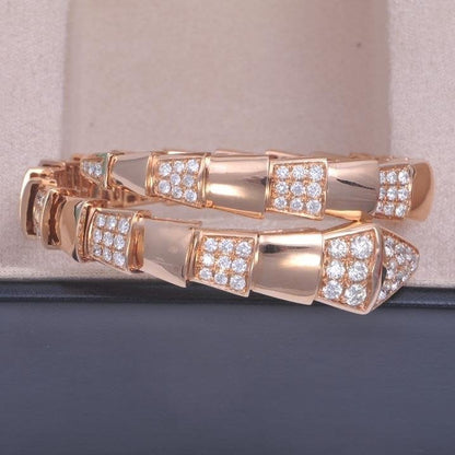 [⭐Hevara Jewelry]SERPENTI BRACELET PINK GOLD DIAMOND
