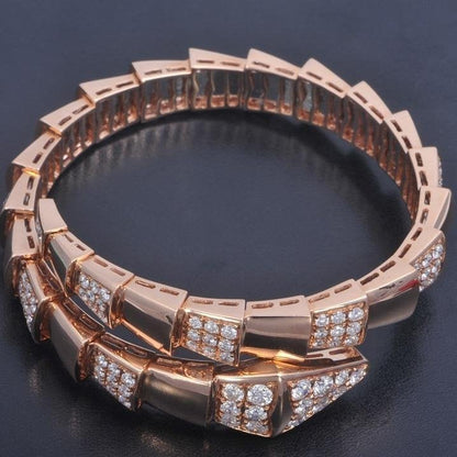 [⭐Hevara Jewelry]SERPENTI BRACELET PINK GOLD DIAMOND