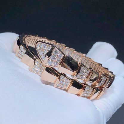 [⭐Hevara Jewelry]SERPENTI BRACELET PINK GOLD DIAMOND