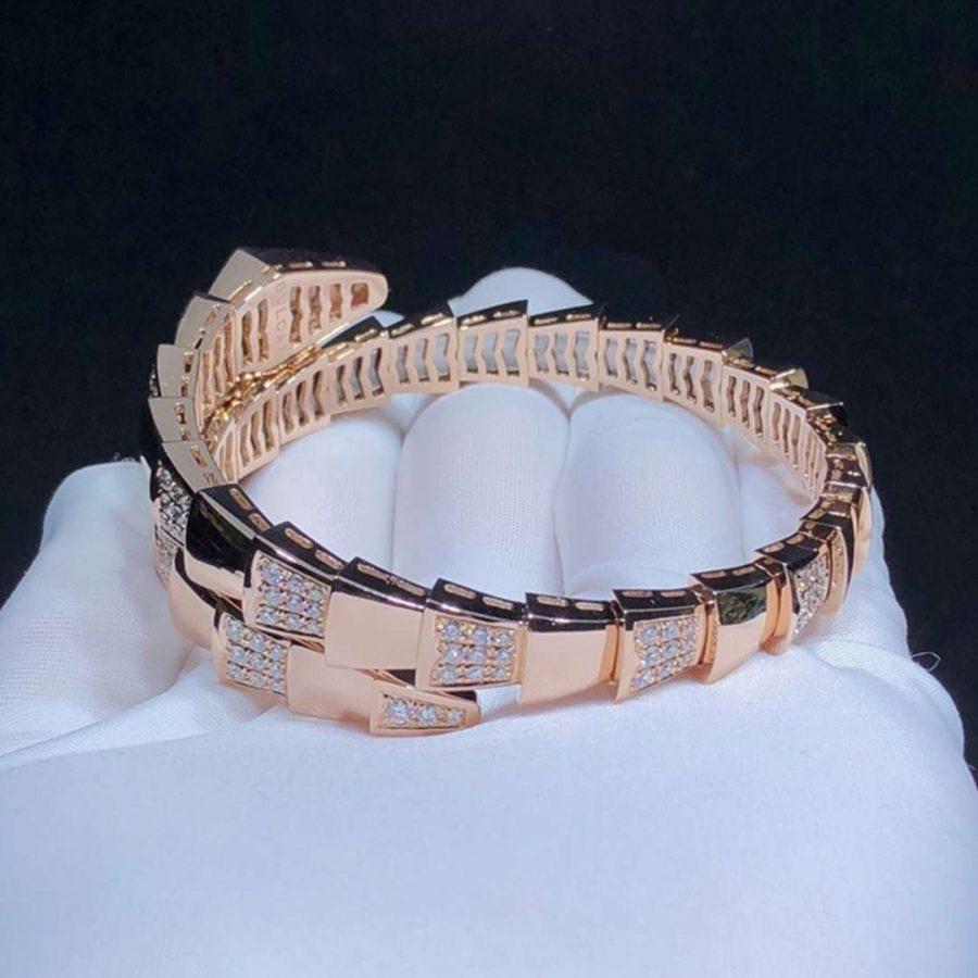 [⭐Hevara Jewelry]SERPENTI BRACELET PINK GOLD DIAMOND