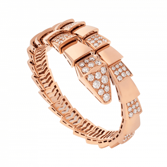 [⭐Hevara Jewelry]SERPENTI BRACELET PINK GOLD DIAMOND