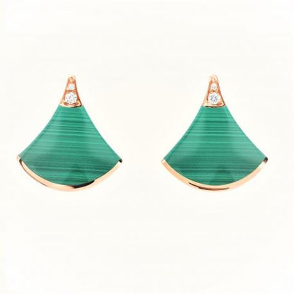 [⭐Hevara Jewelry]DIVAS DREAM EARRINGS PINK GOLD