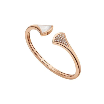 [⭐Hevara Jewelry]DREAM BRACELET OPEN PINK GOLD MOP DIAMOND