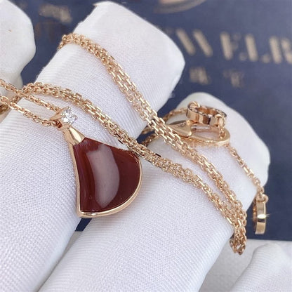 [⭐Hevara Jewelry]DREAM NECKLACE CARNELIAN 1 DIAMOND