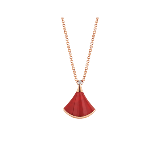 [⭐Hevara Jewelry]DREAM NECKLACE CARNELIAN 1 DIAMOND