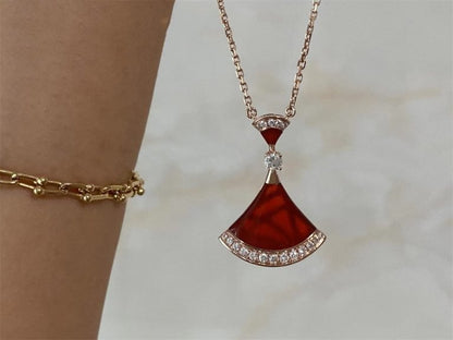 [⭐Hevara Jewelry]DREAM NECKLACE CARNELIAN DIAMOND