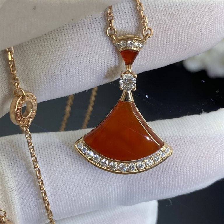 [⭐Hevara Jewelry]DREAM NECKLACE CARNELIAN DIAMOND