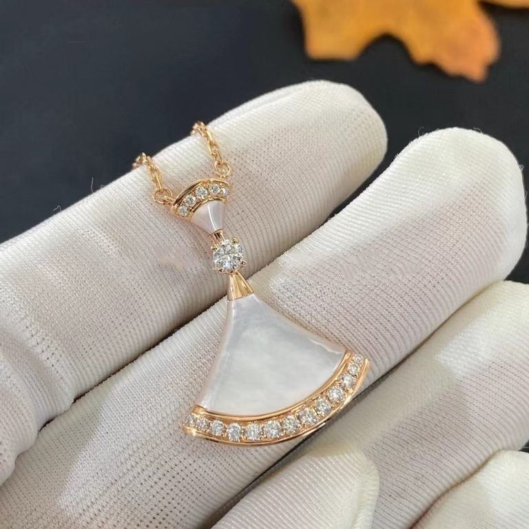 [⭐Hevara Jewelry]DREAM NECKLACE MOP PINK GOLD DIAMOND