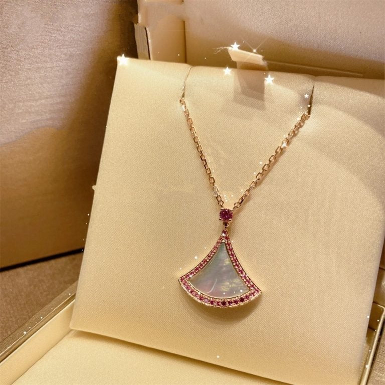 [⭐Hevara Jewelry]DREAM NECKLACE MOP DIAMOND PINK