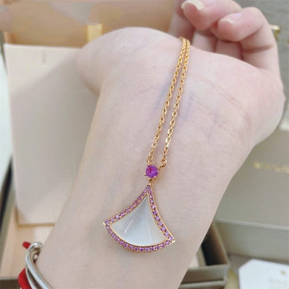 [⭐Hevara Jewelry]DREAM NECKLACE MOP DIAMOND PINK