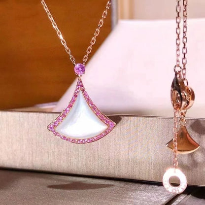 [⭐Hevara Jewelry]DREAM NECKLACE MOP DIAMOND PINK