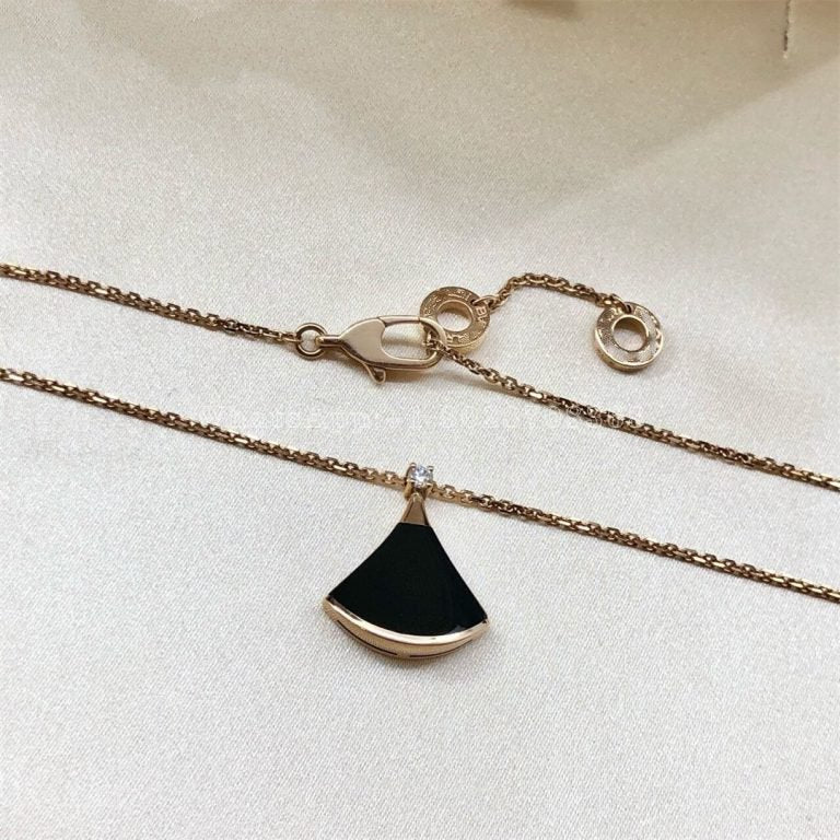 [⭐Hevara Jewelry]DREAM NECKLACE ONYX 1 DIAMOND
