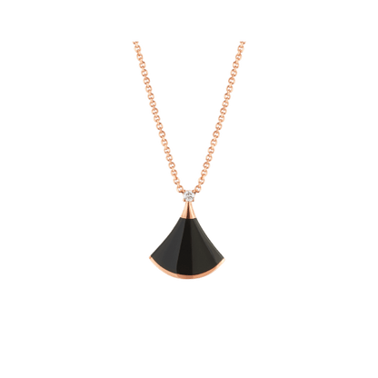 [⭐Hevara Jewelry]DREAM NECKLACE ONYX 1 DIAMOND