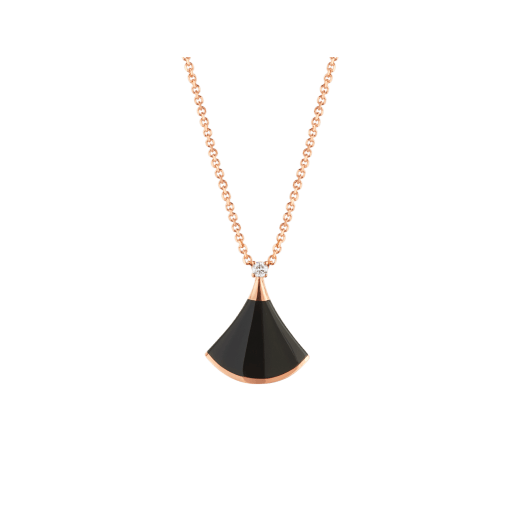 [⭐Hevara Jewelry]DREAM NECKLACE ONYX 1 DIAMOND