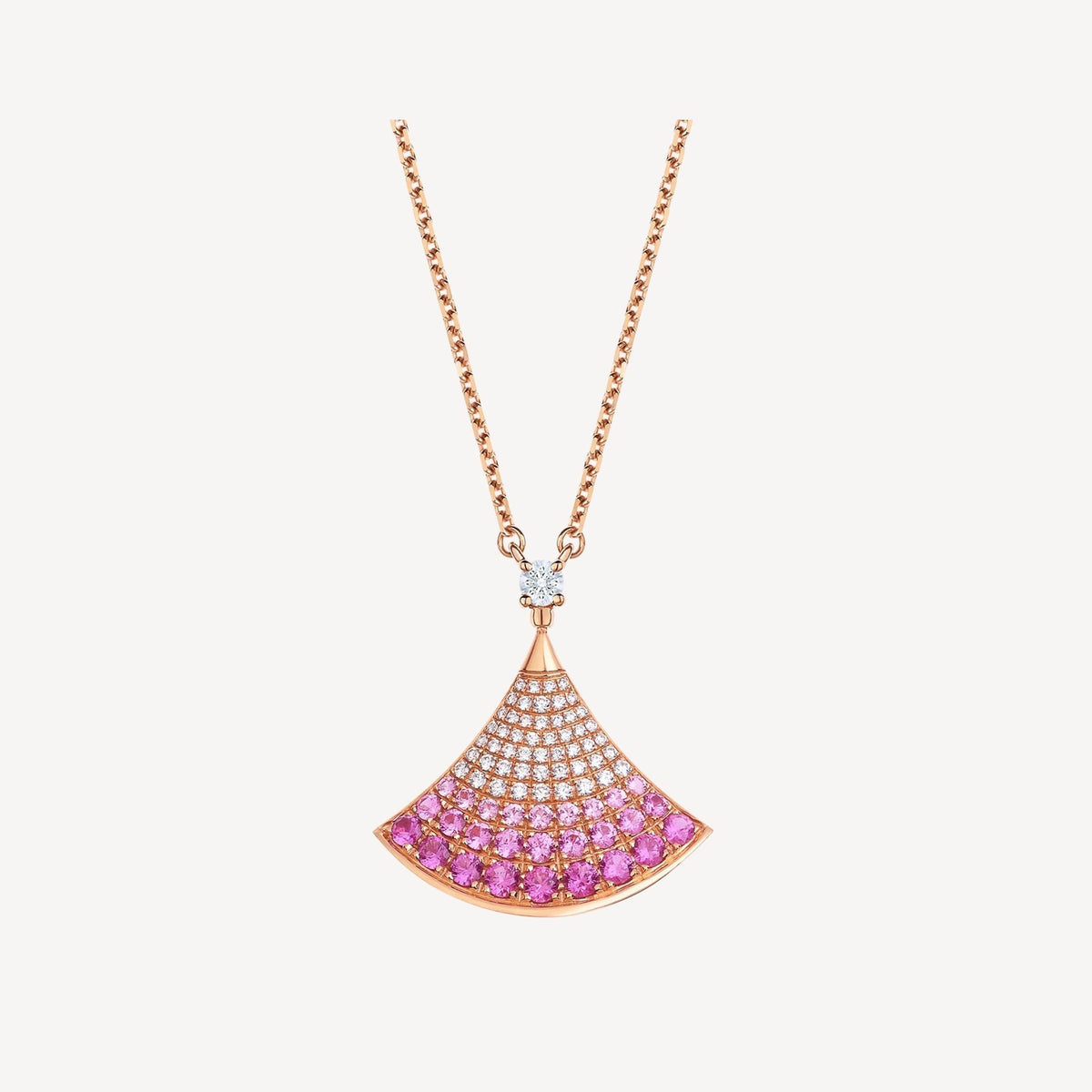 [⭐Hevara Jewelry]DREAM NECKLACE PINK GOLD PINK DIAMOND