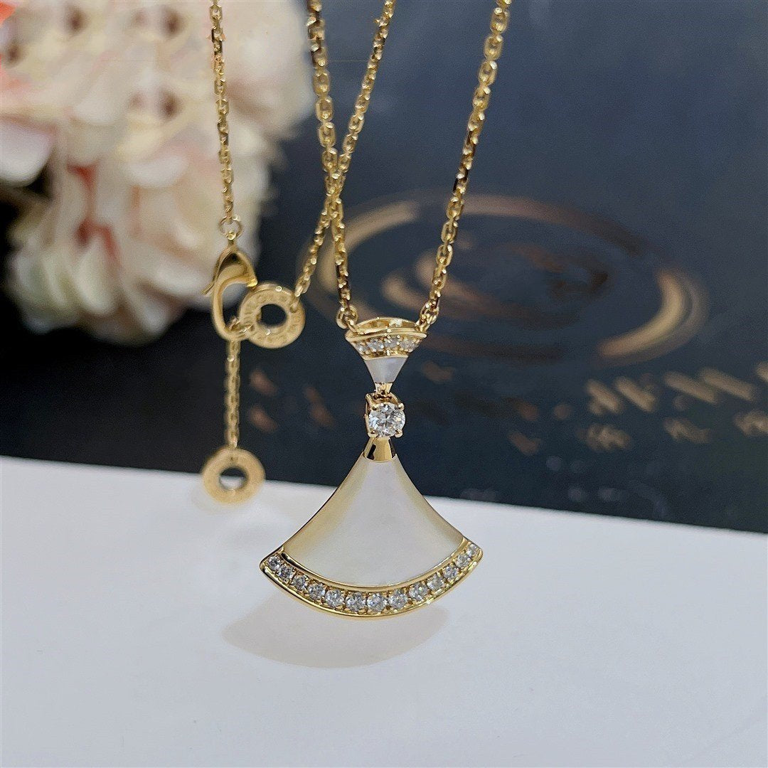 [⭐Hevara Jewelry]DREAM NECKLACE MOP GOLD DIAMOND