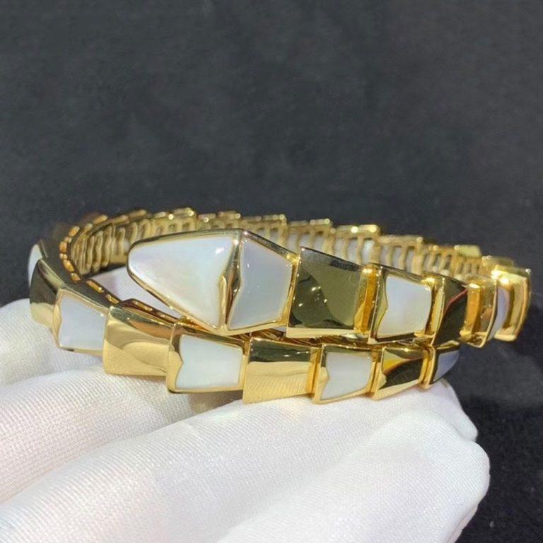 [⭐Hevara Jewelry]SERPENTI BRACELET MOP GOLD