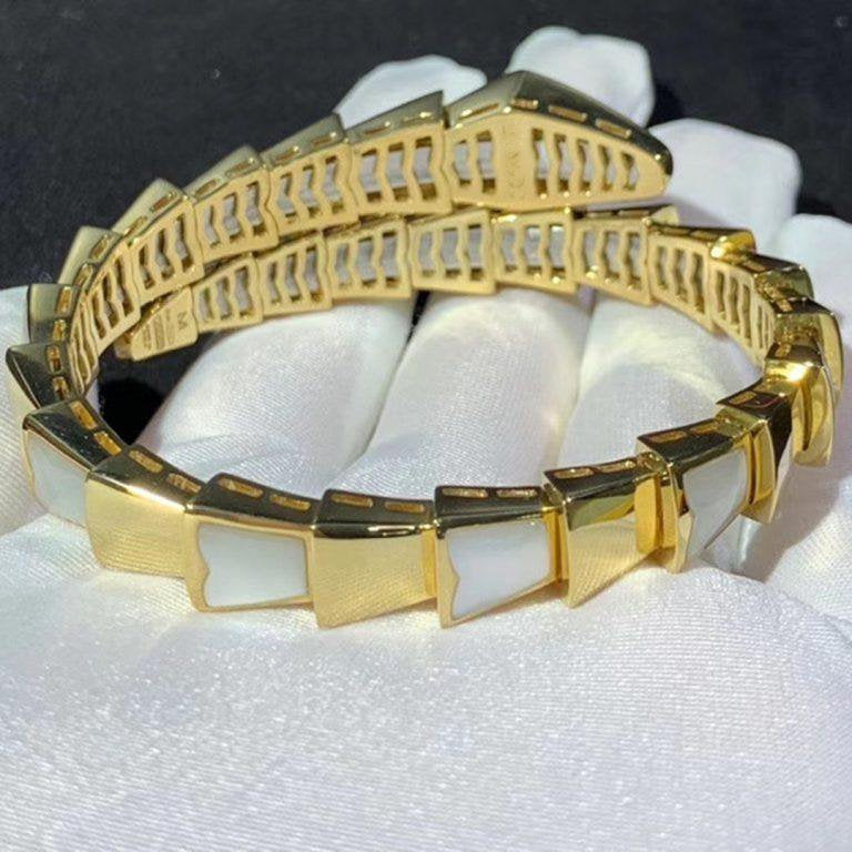 [⭐Hevara Jewelry]SERPENTI BRACELET MOP GOLD