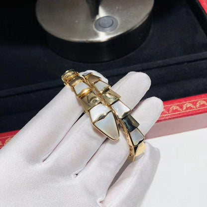 [⭐Hevara Jewelry]SERPENTI BRACELET MOP GOLD