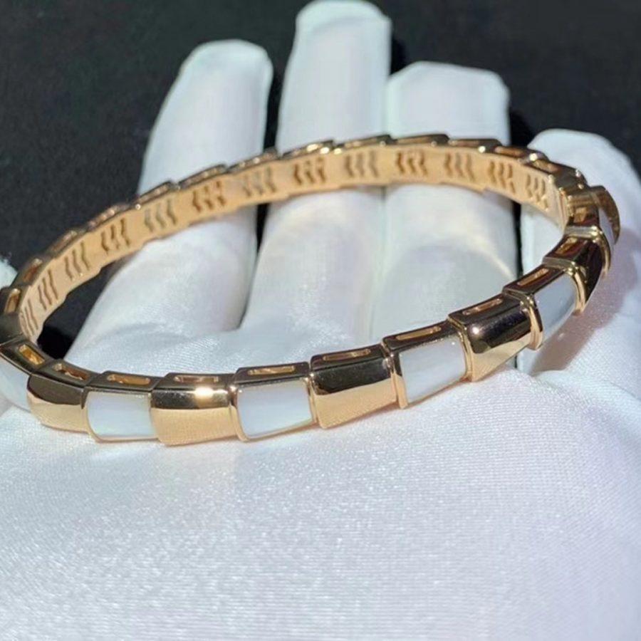 [⭐Hevara Jewelry]SERPENTI BRACELET PINK GOLD MOP