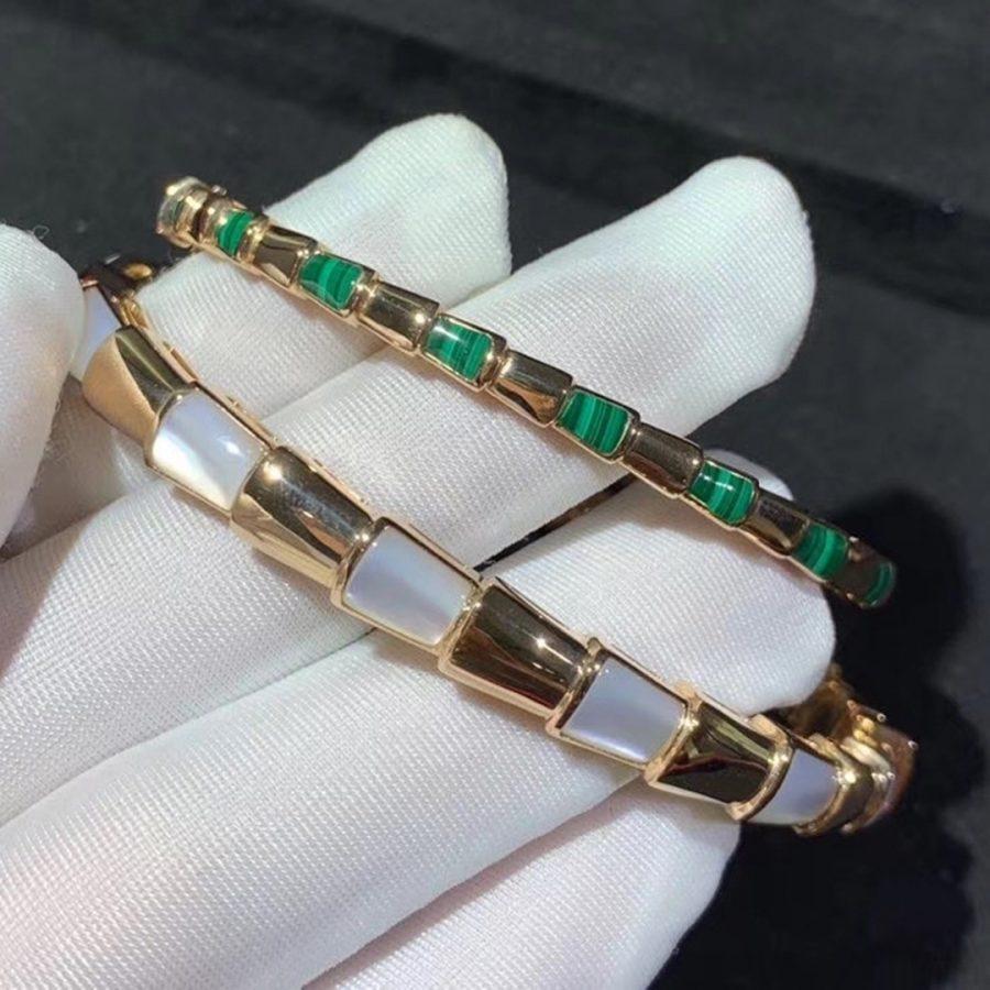 [⭐Hevara Jewelry]SERPENTI BRACELET PINK GOLD MOP