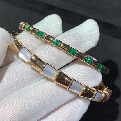 [⭐Hevara Jewelry]SERPENTI BRACELET PINK GOLD MOP