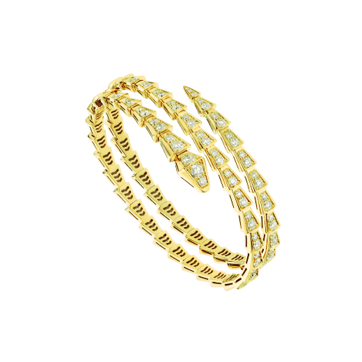 [⭐Hevara Jewelry]SERPENTI BRACELET GOLD DIAMOND DOUBLE ROW