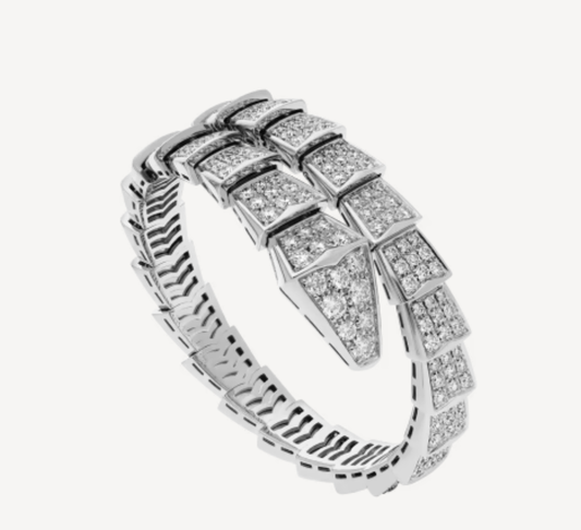 [⭐Hevara Jewelry]SERPENTI BRACELET 8MM SILVEE DIAMOND