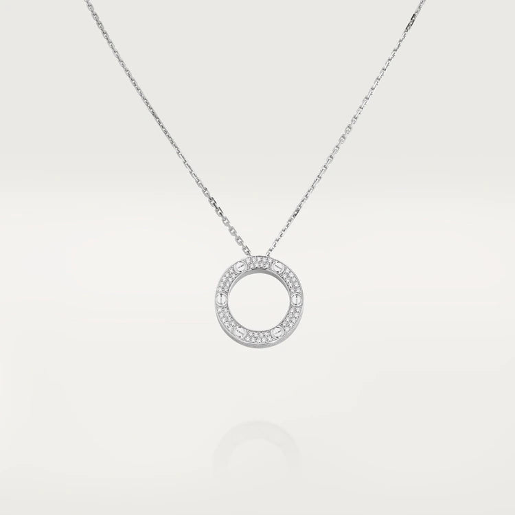 [⭐Hevara Jewelry]LOVE NECKLACE ADJUSTABLE SILVER