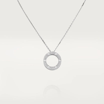 [⭐Hevara Jewelry]LOVE NECKLACE ADJUSTABLE SILVER