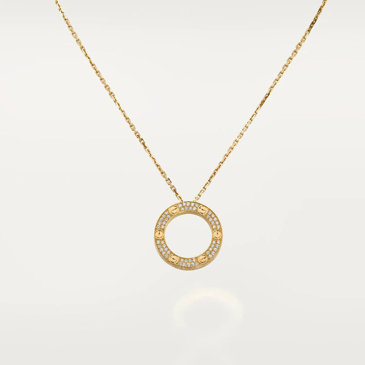 [⭐Hevara Jewelry]LOVE NECKLACE ADJUSTABLE ROSE GOLD