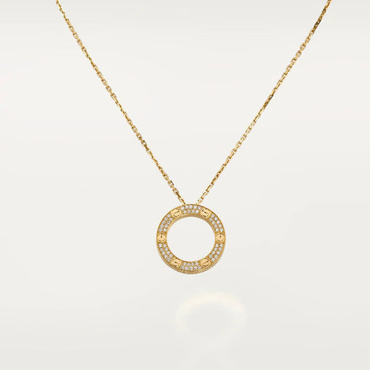 [⭐Hevara Jewelry]LOVE NECKLACE ADJUSTABLE ROSE GOLD