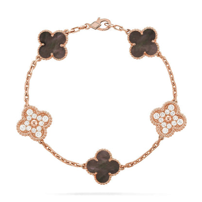 [⭐Hevara Jewelry] CLOVER 5 MOTIF GRAY MOP BRACELET COLLECTION