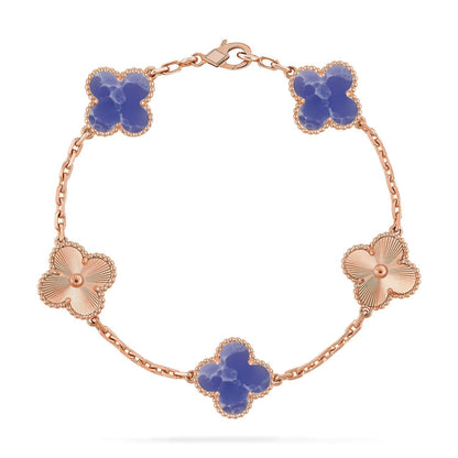 [⭐Hevara Jewelry]CLOVER 5 MOTIF BLUE VEINS BRACELET COLLECTION
