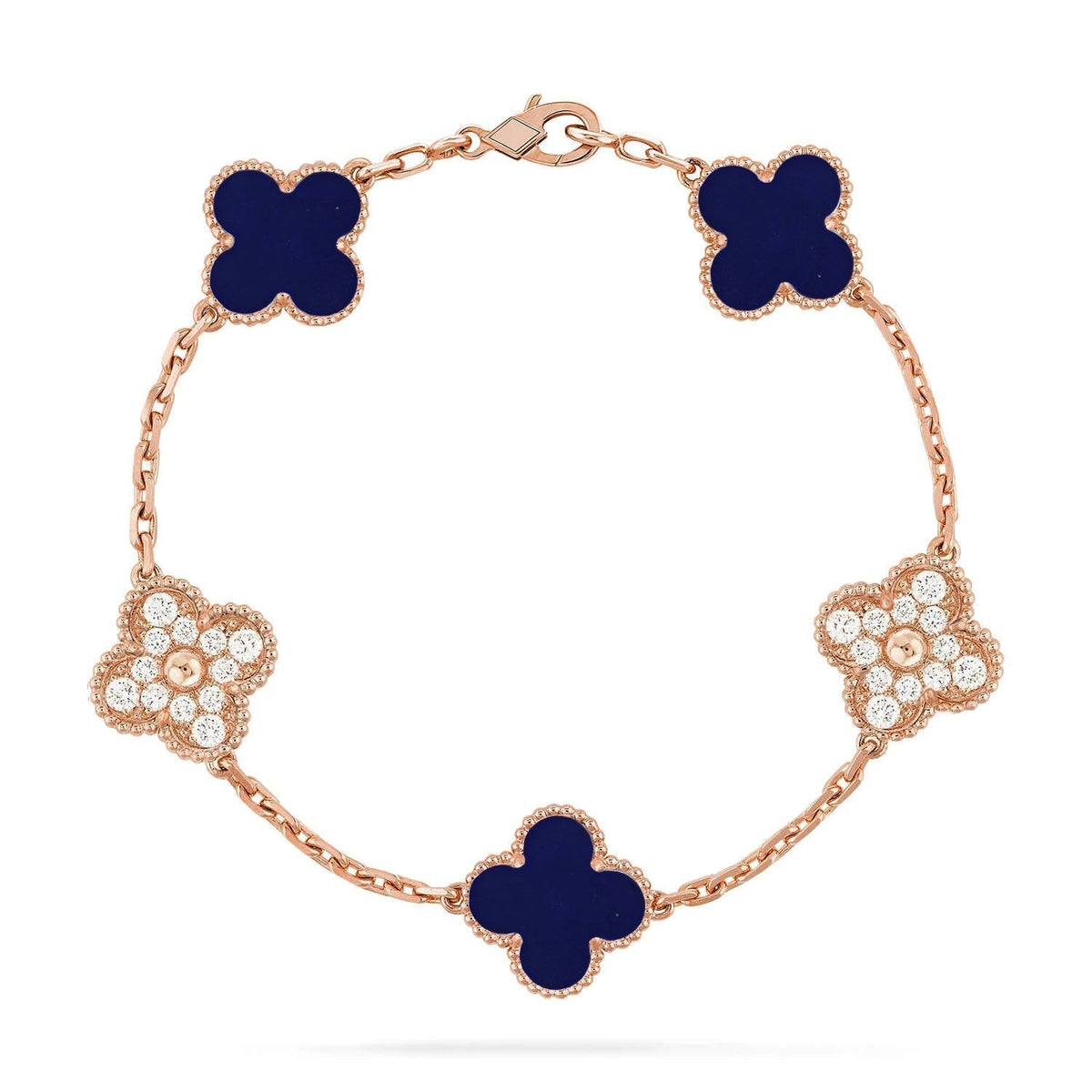 [⭐Hevara Jewelry]CLOVER 5 MOTIF LAPIS LAZULI BRACELET COLLECTION