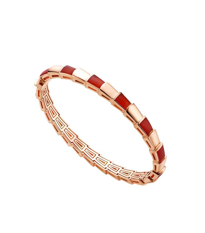 [⭐Hevara Jewelry]SERPENTI BRACELET PINK GOLD RUBELLITE