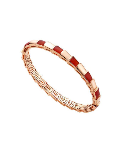 [⭐Hevara Jewelry]SERPENTI BRACELET PINK GOLD RUBELLITE