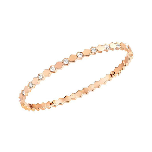 [⭐Hevara Jewelry]BEE LOVE PINK GOLD DIAMOND BRACELET