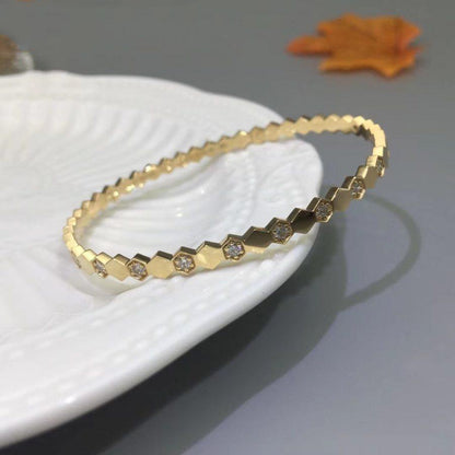 [⭐Hevara Jewelry]BEE LOVE GOLD DIAMOND BRACELET
