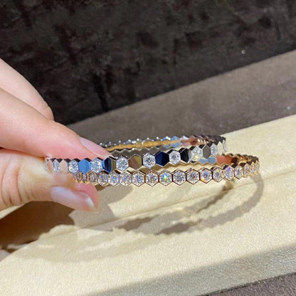 [⭐Hevara Jewelry]BEE LOVE GOLD BRACELET FULL DIAMOND