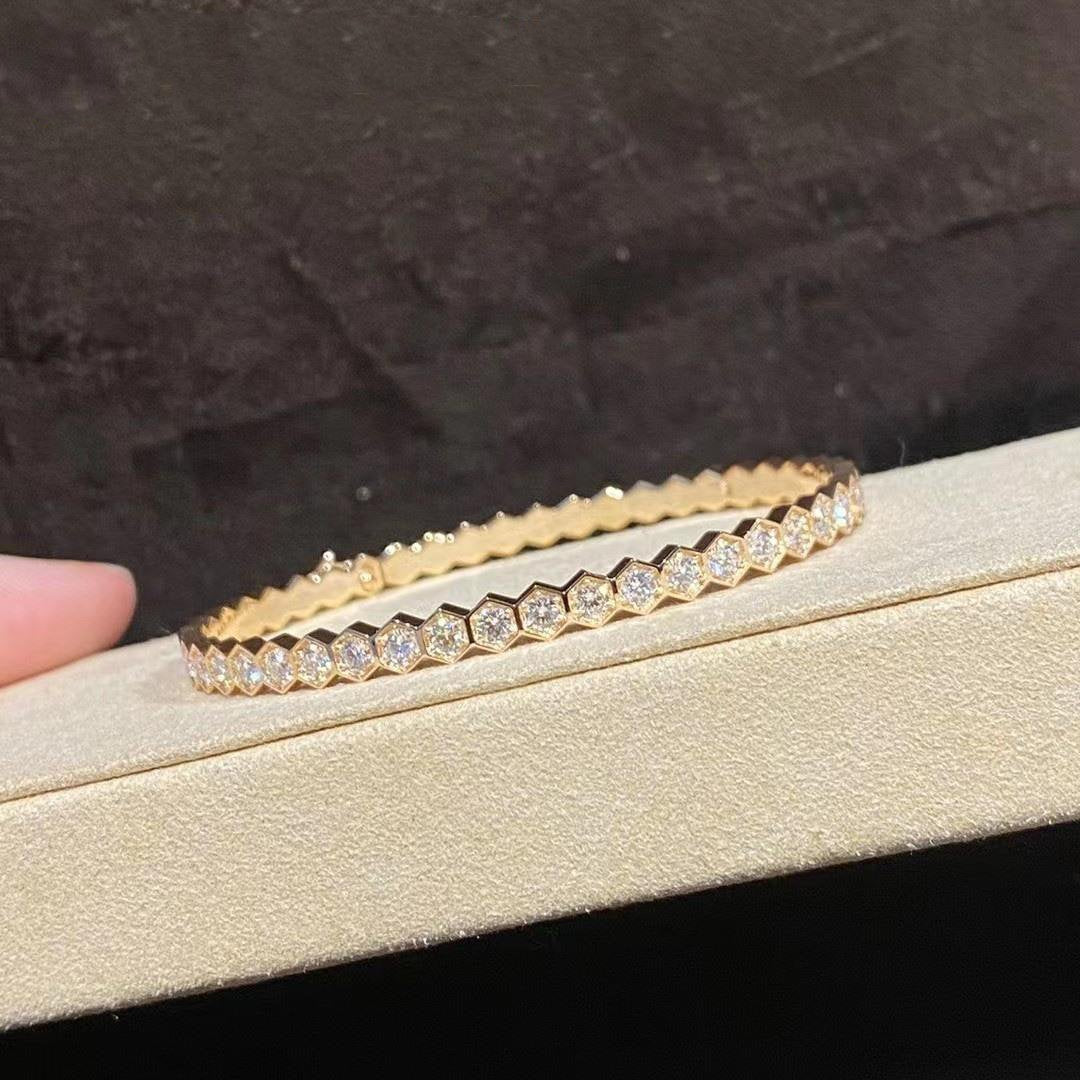 [⭐Hevara Jewelry]BEE LOVE GOLD BRACELET FULL DIAMOND