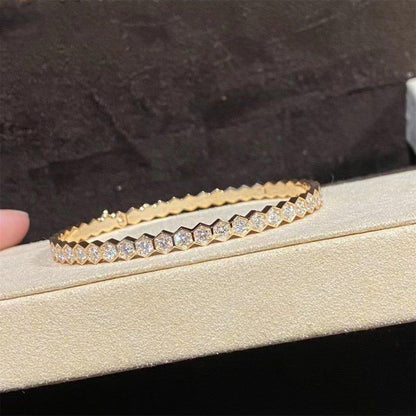 [⭐Hevara Jewelry]BEE LOVE GOLD BRACELET FULL DIAMOND