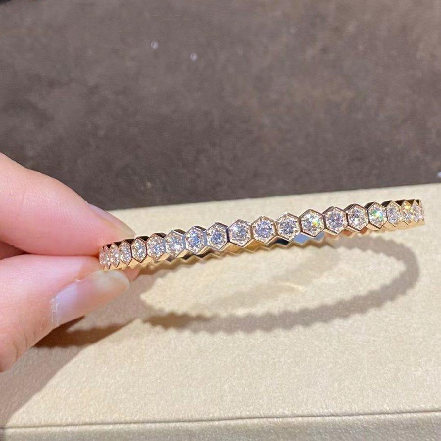 [⭐Hevara Jewelry]BEE LOVE GOLD BRACELET FULL DIAMOND