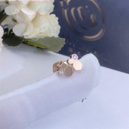 [⭐Hevara Jewelry]BEE LOVE PINK GOLD DIAMOND EARRINGS