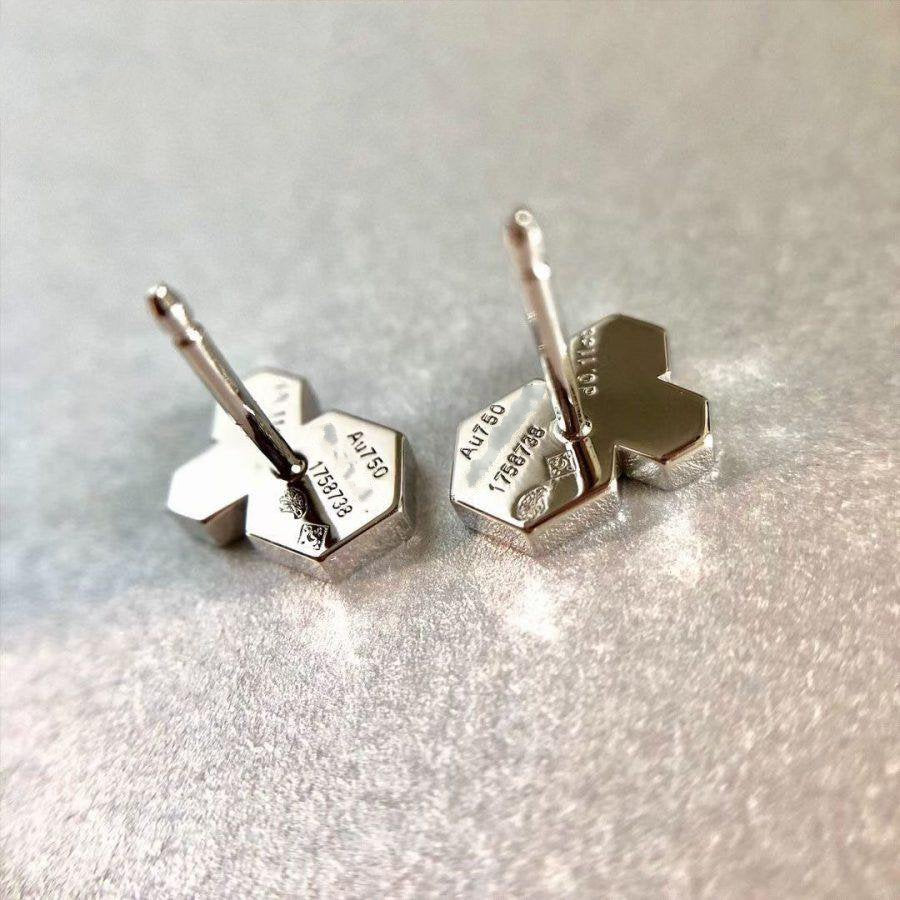 [⭐Hevara Jewelry]BEE LOVE SILVER DIAMOND EARRINGS